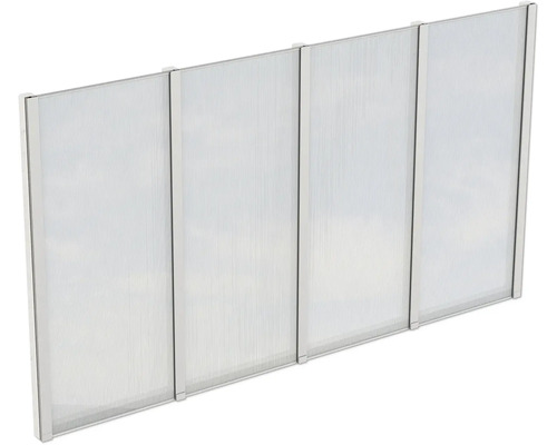 Paroi latérale polycarbonate SKAN HOLZ 343 x 200 cm blanc