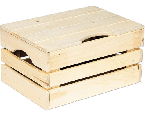 Holzkiste mit Deckel