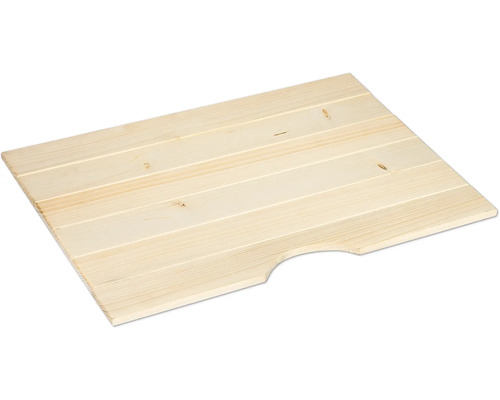 Couvercle Buildify moyen pour kit de caisse en bois non traité 44,5x26x32 cm Panneau en bois avec encoche