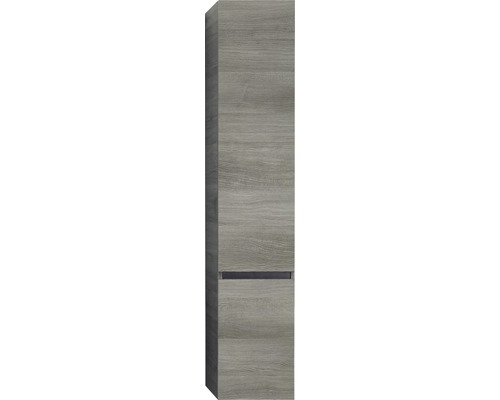 Armoire haute pelipal Napoli/Cavallino/Milano lxhxp 35x169x33 cm graphite Armoire haute pour salle de bains aspect bois