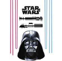 Sticker mural Disney Star Wars Darth Vader & Lightsaber 50x70 cm-thumb-1