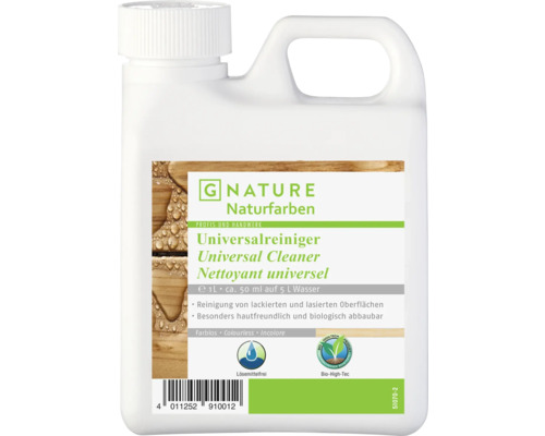 G-NATURE Pflegemittel farblos Aussen/Innen 1 l G Nature Universalreiniger in einer 1-Liter-Flasche