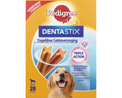 Pedigree Dentastix pour chiens pour l''hygiène bucco-dentaire quotidienne, paquet de 28 pièces pour chiens de plus de 25 kilogrammes