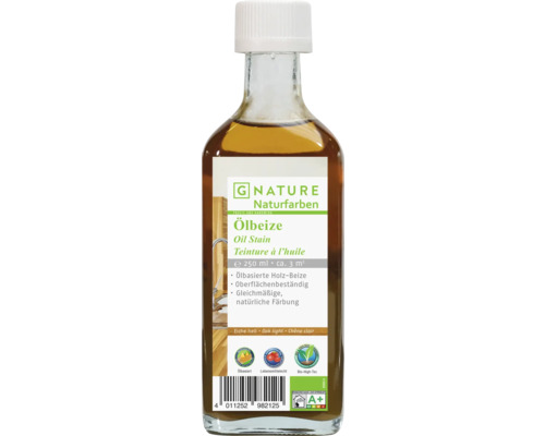 Teinture à l'huile pour bois G-NATURE chêne extérieur/intérieur 250 ml