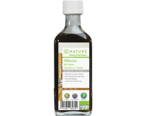 G-NATURE Holzölbeize teak Aussen/Innen 250 ml