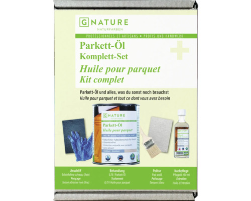 Set d'huile pour parquet G-NATURE incolore intérieur