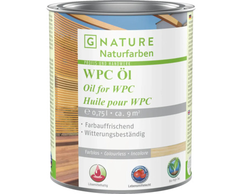 G-NATURE WPC Öl farblos Aussen/Innen 750 ml