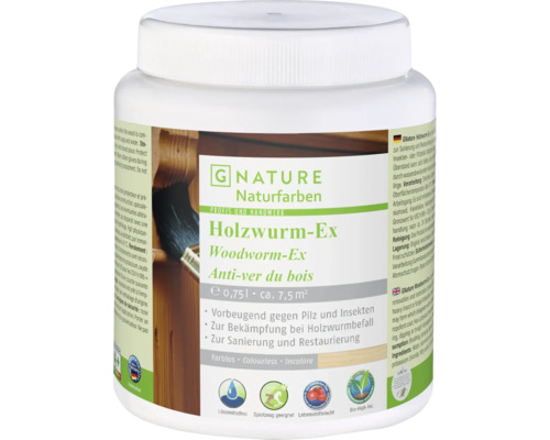 G-NATURE Holzschutzfarbe transparent Aussen/Innen 750 ml