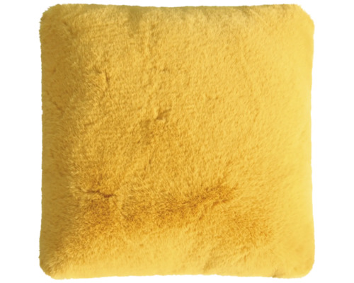 Coussin décoratif Romance jaune moutarde 45x45 cm