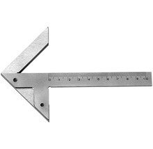 Équerre d''angle en métal avec graduation.