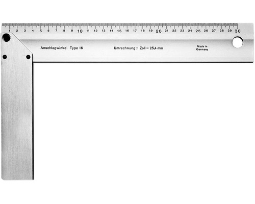 Equerre à Anschlagwinkel Type 16 avec échelle métrique