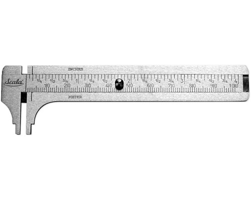 Pied à coulisse avec bille pour la mesure