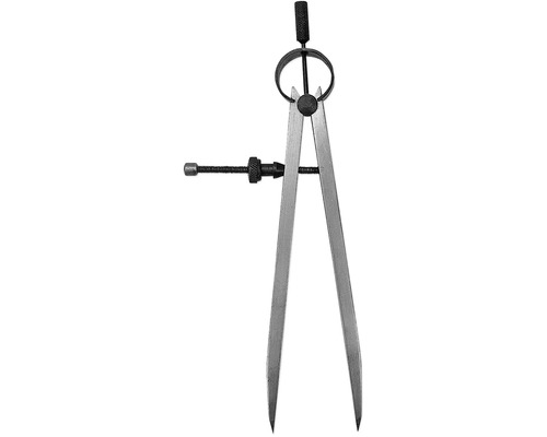 Compas à pointes sèches en métal avec réglage fin
