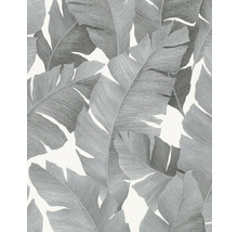 Papier peint intissé 31624 Avalon Floral noir argent