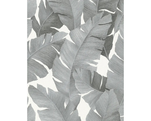 Papier peint intissé 31624 Avalon Floral noir argent