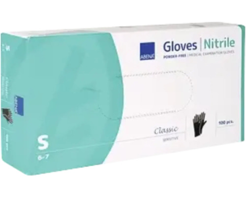 Gants de protection jetables Classic nitrile taille S bleu 100 pièces