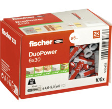 Fischer DuoPower 6x30 chevilles, paquet de 100