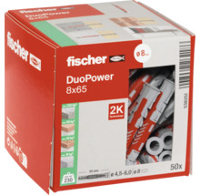 Fischer DuoPower 8x65 Dübel, 50 Stück in Verpackung