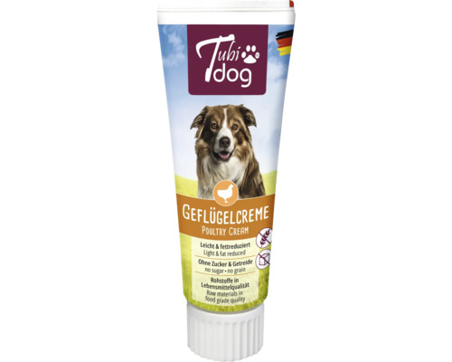 Friandise pour chiens Tubidog crème de volaille 75 g Tubidog crème de volaille pour chiens en tube