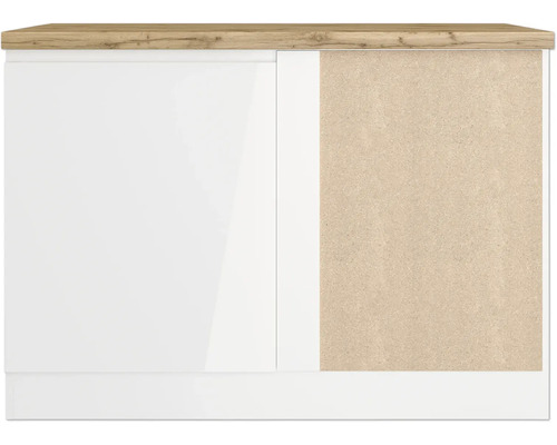 Meuble bas avec une porte et un côté ouvert