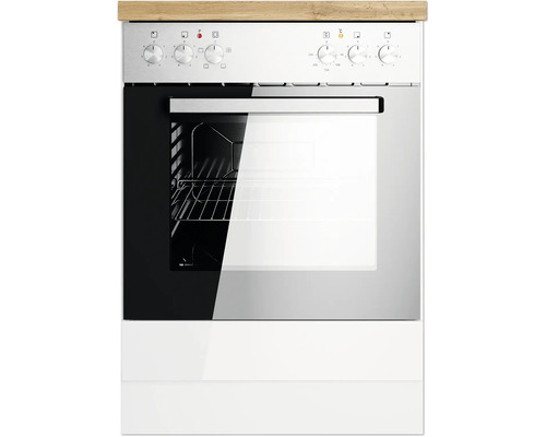 Four encastrable avec plaque vitrocéramique et panneau de commande en haut