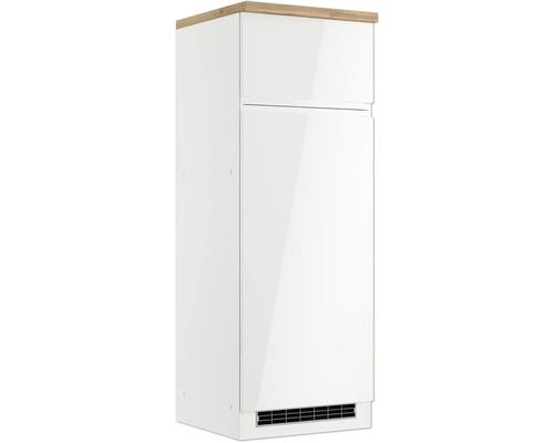Kühlumbauschrank für 145er Einbaukühlschrank Held Möbel Kiel BxHxT 60x166x60 cm Frontfarbe weiss Korpusfarbe weiss