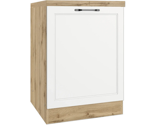 Meuble bas avec porte pivotante Held Möbel lxpxh 60 x 60 x 86 cm blanc mat démonté