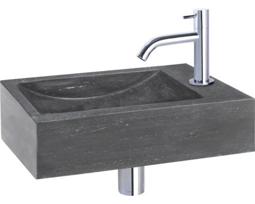 Waschtisch aus Stein mit Wasserhahn