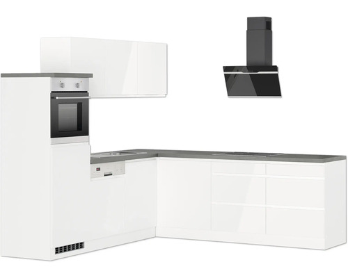 Cuisine avec four intégré et hotte aspirante