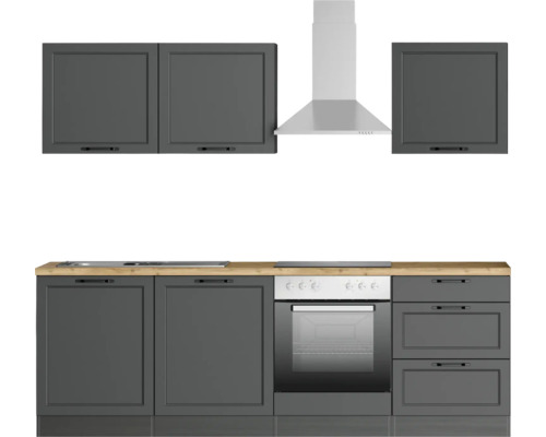 Cuisine complète avec hotte aspirante et four intégré