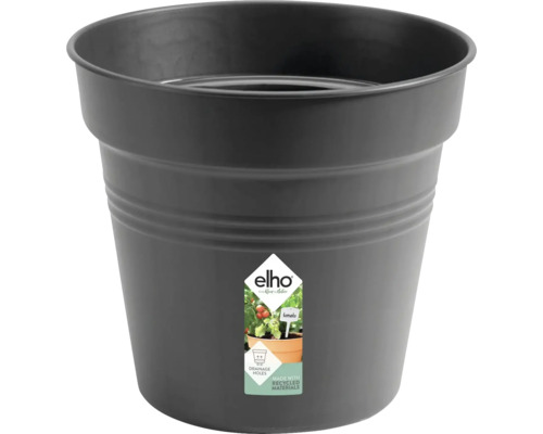 Godet de culture pot de culture elho Green Basics plastique Ø 17 H 16 cm noir Pot de fleurs en plastique avec trous de drainage