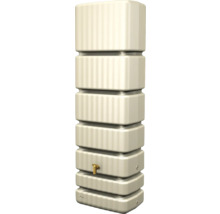 Wandtank 4rain Slim inkl. Auslaufhahn 350 l sandbeige