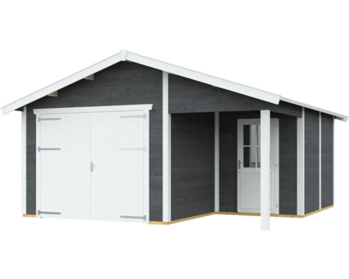 Gartenhaus mit Doppeltür und Seiteneingang