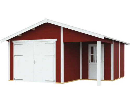 Holzgartenhaus mit Doppeltür und Seitentür