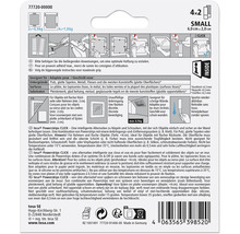 tesa Powerstrips CLICK small 4x2, geeignet für Putz, glatte Tapeten, Metall, Fliesen und Kunststoffe