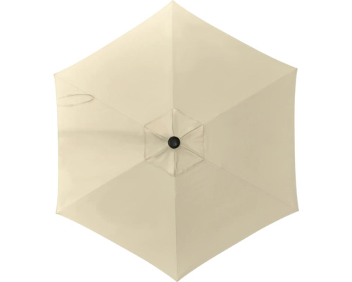 Parasol déporté Nancy Soluna Ø 250 cm polyester (PES) écru