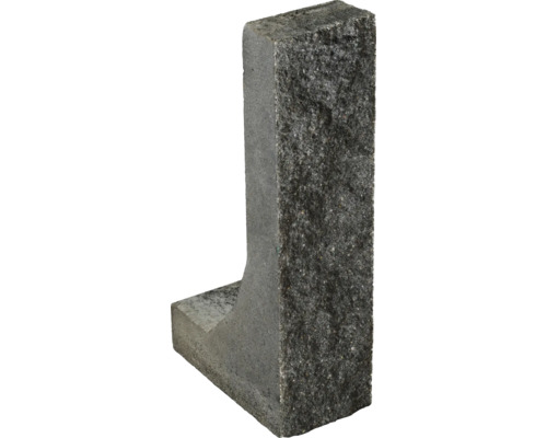 L-Stein Winkelstein iMount Passion basalt 16 x 8 x 60 cm Fusstiefe = 30 cm