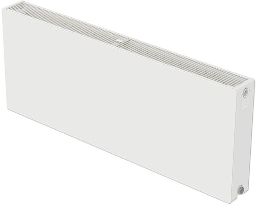 Radiateur plat Rotheigner type DK (22) 6 connexions (en bas à droite ou latérales) 400 x 1400 mm blanc sans languettes de fixation