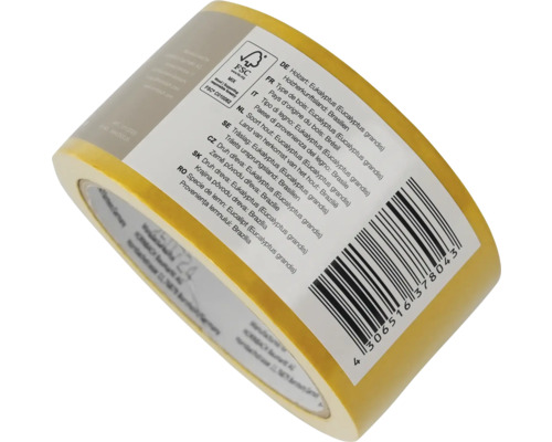 Ruban adhésif avec indication de l''origine du bois Brésil et label FSC