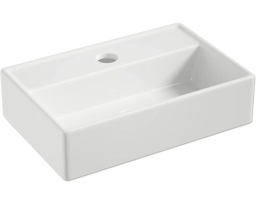 Lavabo à poser Lave-mains form&style MAKIRA 39 x 26 cm blanc brillant