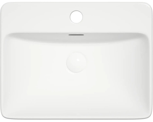 Vasque en céramique vue de dessus