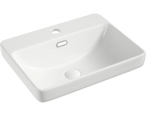 Lavabo encastré form&style KUIU 48 cm x 38 cm blanc brillant