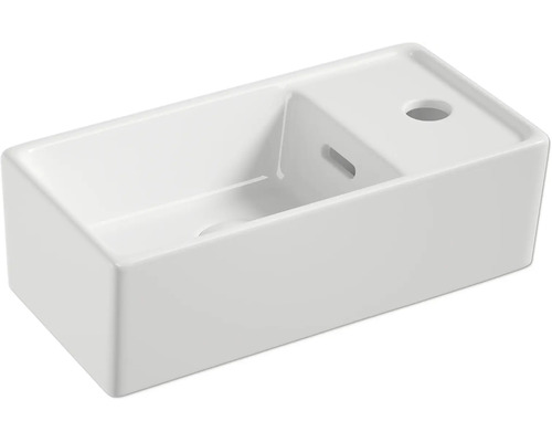 Vasque à poser blanche en céramique sanitaire