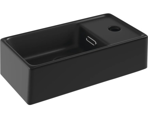 Lavabo à poser Lave-mains form&style MAKIRA 39,5 x 21 cm noir mat