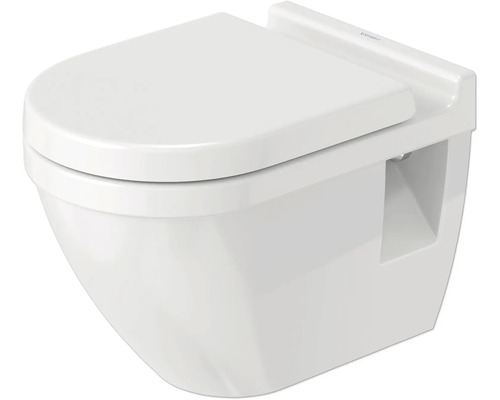 Ensemble WC mural DURAVIT Starck 3 blanc avec abattant WC