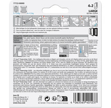 Tesa Powerstrips Click Large 4x2, geeignet für glatte Oberflächen, zum spurlosen Ablösen