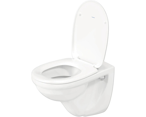 Wand-Tiefspülklosett mit offenem Spülrand und WC-Sitz