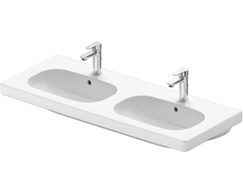 Lavabo double DURAVIT D-Code 120 cm blanc 03481200002