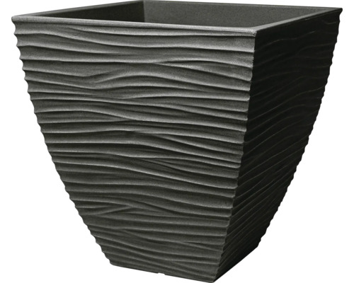 Pot de fleur Sylt 40x40x42 cm anthracite