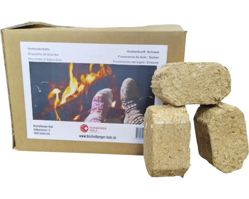 Briquettes en bois dur suisses 15 kg